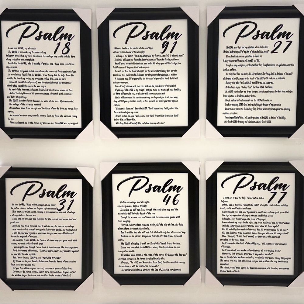 Inspirational Psalm Wall Art